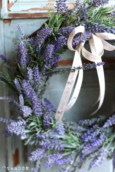 dekoracyjny wianek z lawendą, Lavender Home, śr.38cm  