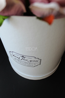 kompozycja kwiatowa / bukiet Flowerbox Roses Sand, wys.34cm