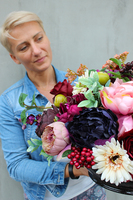 kwiatowa kompozycja nagrobna England, wys.35cm