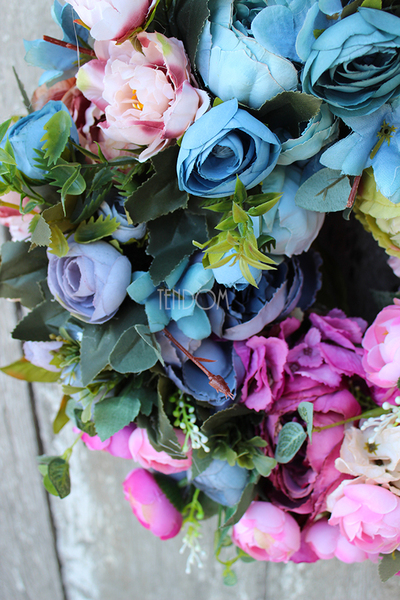 Caryca Katarzyna Exclusive efektowny wianek na drzwi, śr.35cm