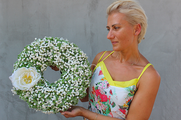 wianek Krasny, dekoracja na drzwi, śr39cm