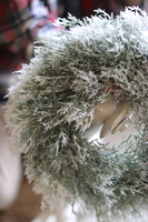 Pada Śnieg, zimowy wianek na drzwi stroik na stół, śr.27cm