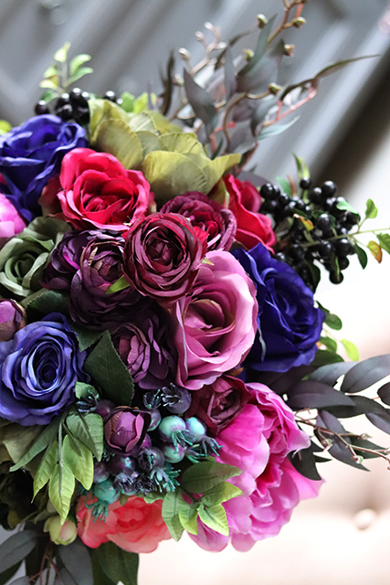 Lerra, atrakcyjna kompozycja kwiatowa do wazonu / bukiet dł.44cm