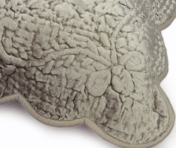 Adria, dekoracyjna poszewka velvetowa, kawa, wym.45x45cm