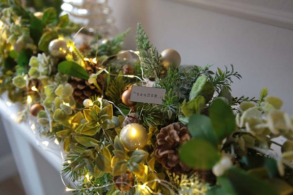 girlanda / dekoracja na stół Green Canoe Nature, dł.1,8m  