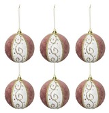OD RĘKI bombki świąteczne, Velvetica Glamour, kpl.6szt, śr.10cm