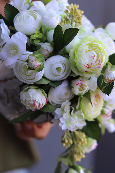 drewniane pudełko - szuflada z kwiatami, Fustra, wym.23x33cm