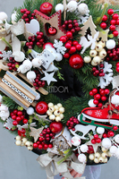 bardzo duży wianek / stroik dekoracyjny Christmas with tenDOM, śr.47cm