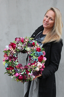 bardzo efektowny wianek Kontessa, śr.40cm