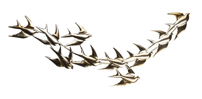 Avis Gold, efektowny decor ścienny, wym.35x86cm