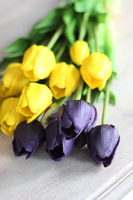 bukiet tulipan silikonowy Yellow Spring