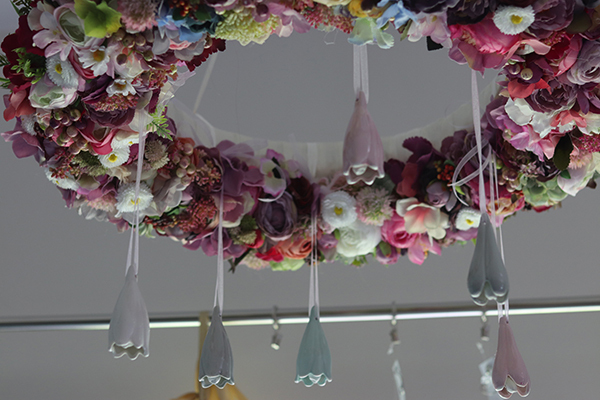 atrakcyjny wiszący wianek z dzwoneczkami, Perrasa, śr.65cm  