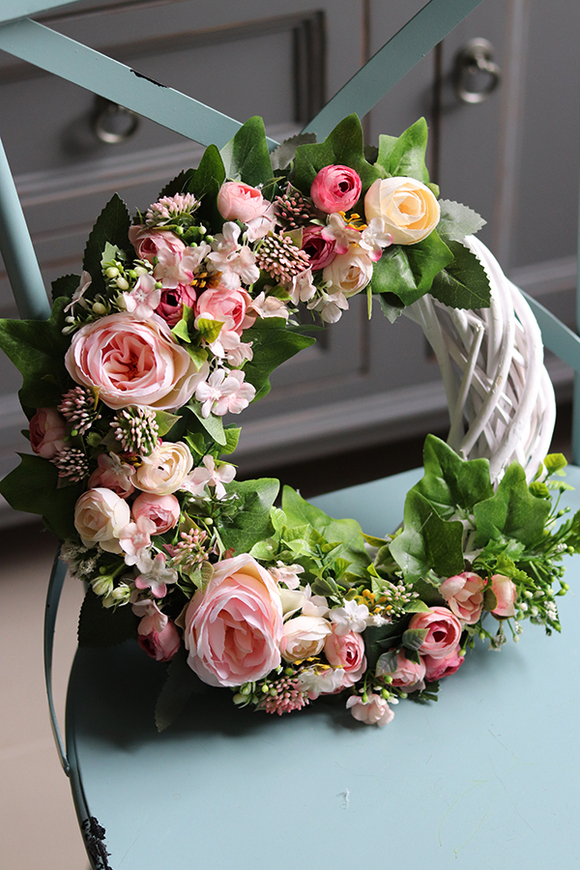 Abella New, subtelny wianek na drzwi, śr.30cm   