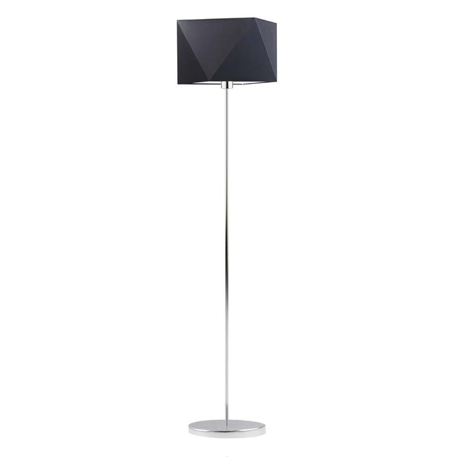 Fidżi, metalowa lampa podłogowa, czarna C, wys.160cm