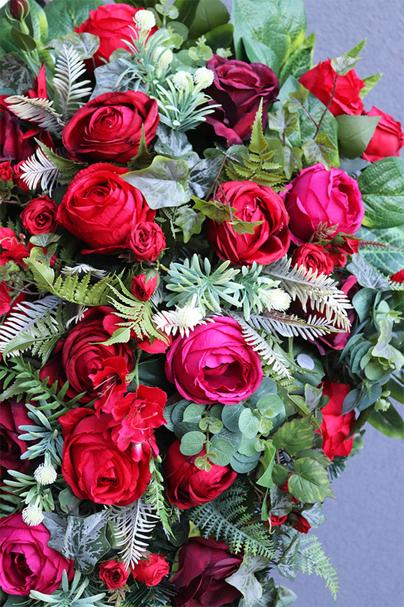 dekoracja nagrobna / wiązanka Roselisa Perona, dł.106cm