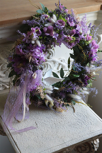 ozdobny wianek fioletowy, Lilac