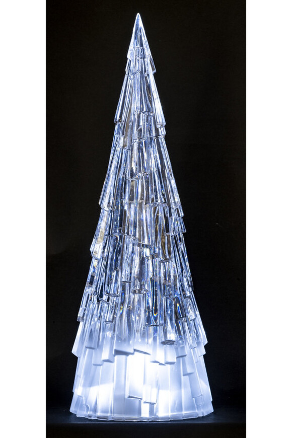 Crystal Xmas, świąteczna figurka choinka LED