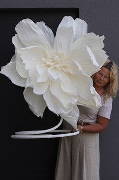 Peonia Paper Flowers, ręcznie robiony kwiat papierowy, B, wys.100cm