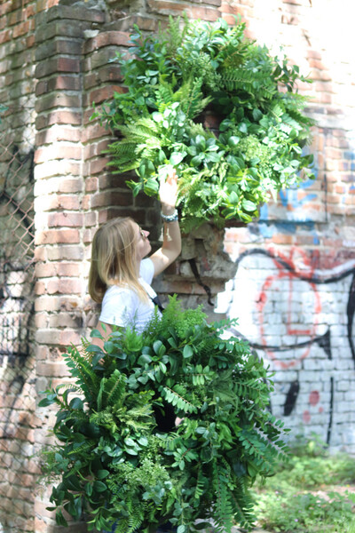 Green City, zielony wianek dekoracyjny