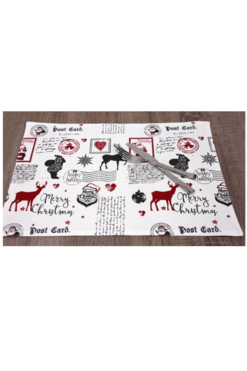 OD RĘKI podkładka pod talerz Świąteczne Życzenia, wym.35x50cm