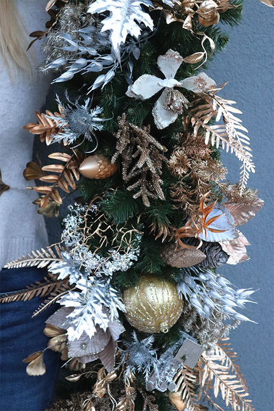 Gwiazdka we Francji 2, świąteczna girlanda na kominek, dł.300cm