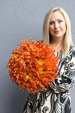 Jesienny Moment, jesienny wianek z bukszpanu, rozp.35cm