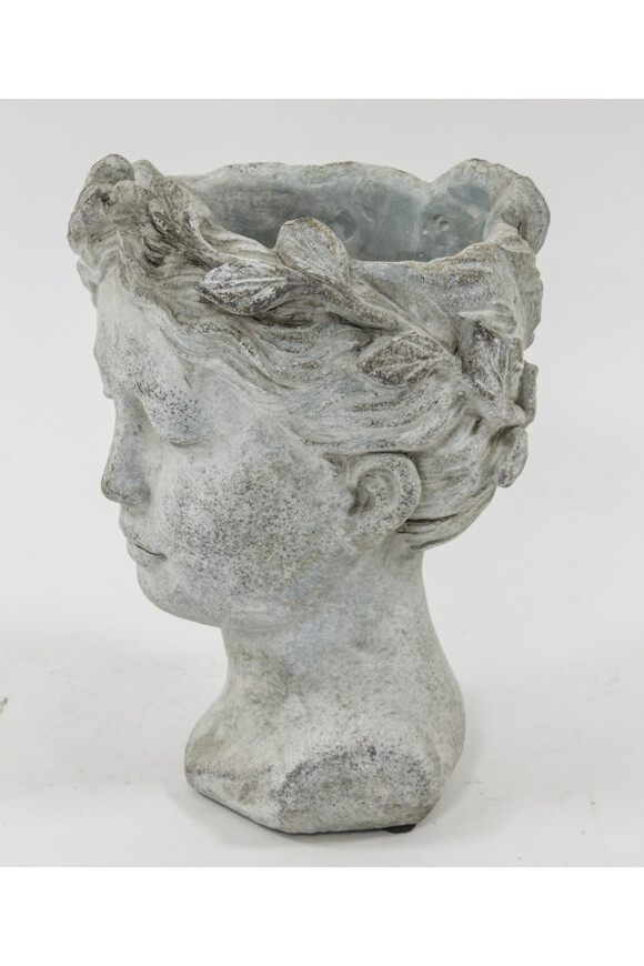 cementowa osłonka / donica, Kobieta A, wym. 21x14x16cm