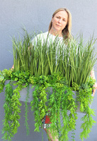 Balconera Agneso, ekskluzywna kompozycja z trawami w donicy, wys.70cm