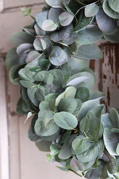 Eukaliptusia, zielony wianek sufitowy, śr.43cm