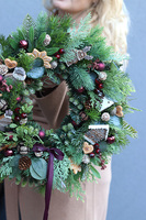 Pod Iglastą Choinką, bożonarodzeniowy wianek na drzwi
