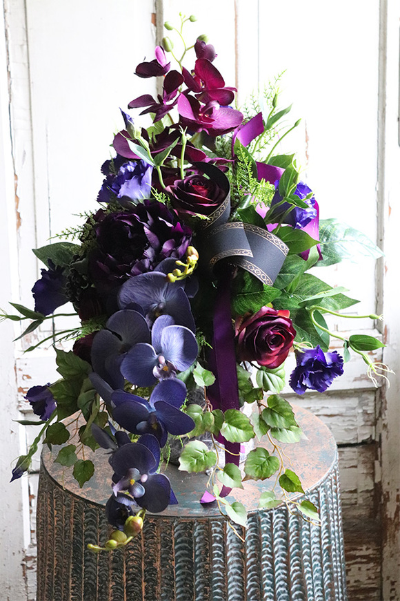 Violetisa Angelo, bukiet nagrobny we wkładzie, wys.64cm 