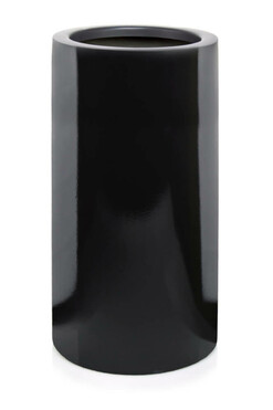 Fiberglass donica walec Black 70x40cm