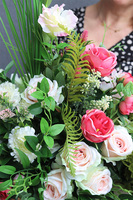 Gerris, kompozycja nagrobna w naczyniu, wym.70x79x50cm