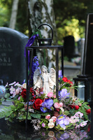 Marassi 2, komplet dekoracji nagrobnych, wieniec + lampion