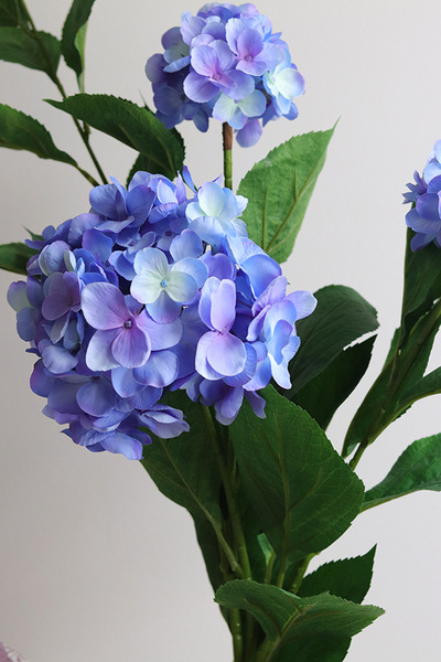 Hortensja Blue, sztuczna niebieska hortensja, gałązka