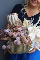 Laguel November, jesienna kompozycja w naczyniu glamour