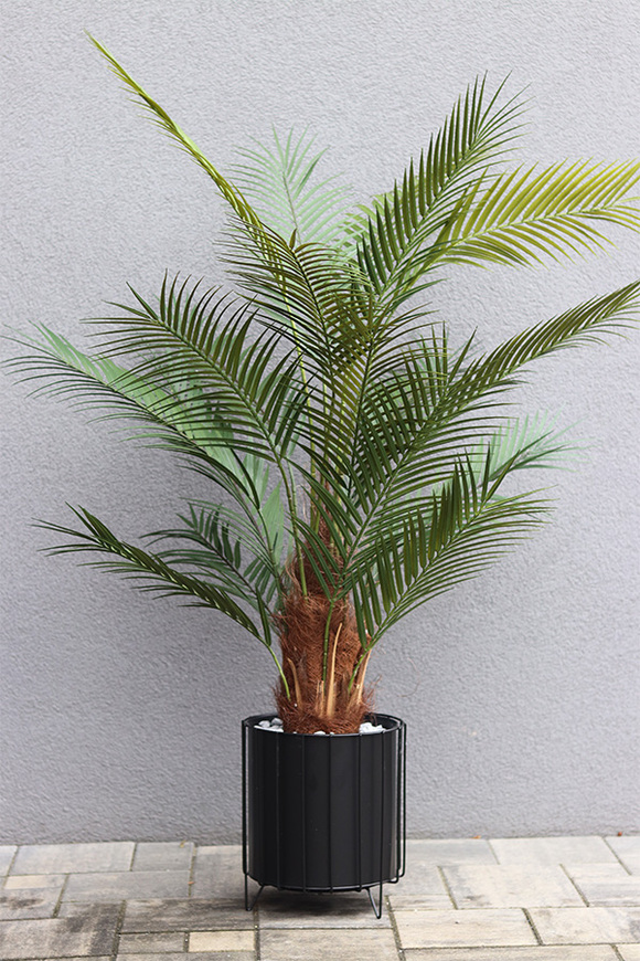 Palma Thaiti Black, sztuczna roślina w ozdobnej donicy