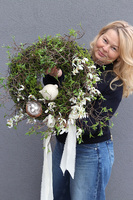 Bird in Nest, wielkanocny wianek na drzwi, śr.55cm 