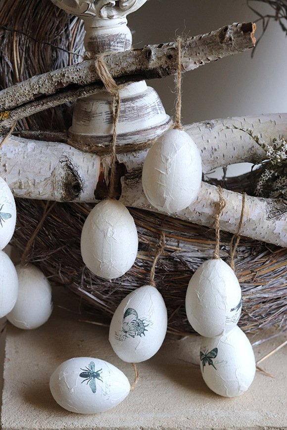 Coco Cottage, wielkanocny wianek na drzwi