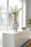 Noir Glamour, ceramiczny nowoczesny wazon