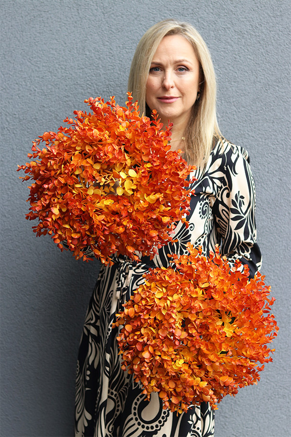 Jesienny Moment, jesienny wianek z bukszpanu