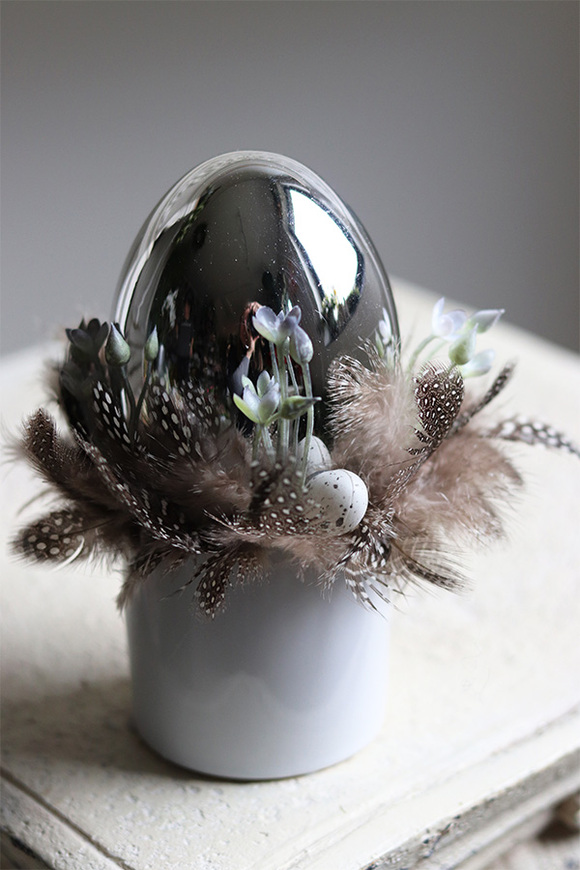 stroik wielkanocny, Kruszyna 2 Srebrne Jajko