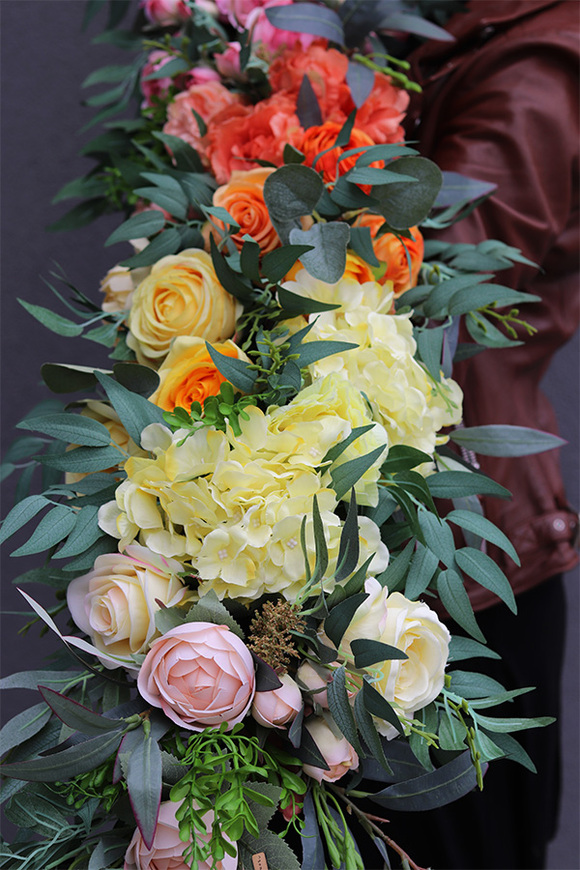 Tęcza Beauty, kolorowa girlanda kwiatowa