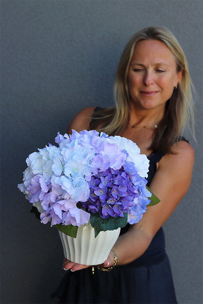 bajeczna kompozycja z niebieskich hortensji, Kleonisa 2