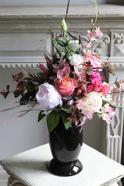 Gefria, bukiet nagrobny w wazonie, wys.65cm