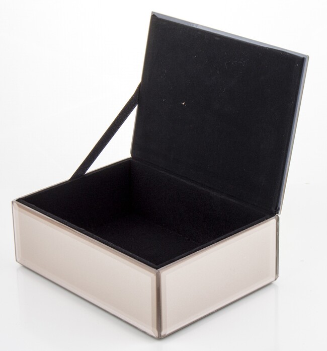 Gossamer B, szklane puzderko szkatułka na drobiazgi, wym.7x16x12cm