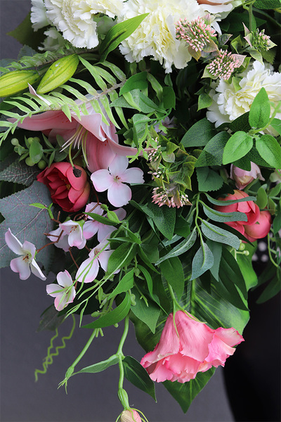 Gerris, kompozycja nagrobna w naczyniu, wym.70x79x50cm