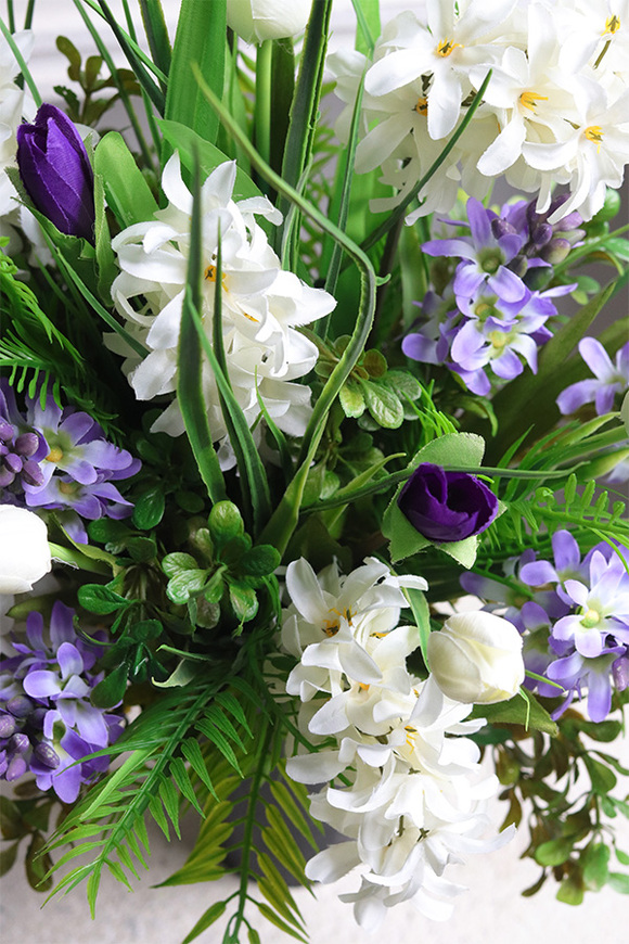 Spring Moment Hiacynt, bukiet nagrobny we wkładzie do wazonu