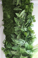 Greeneta, ścianka jednostronna ze sztucznych roślin