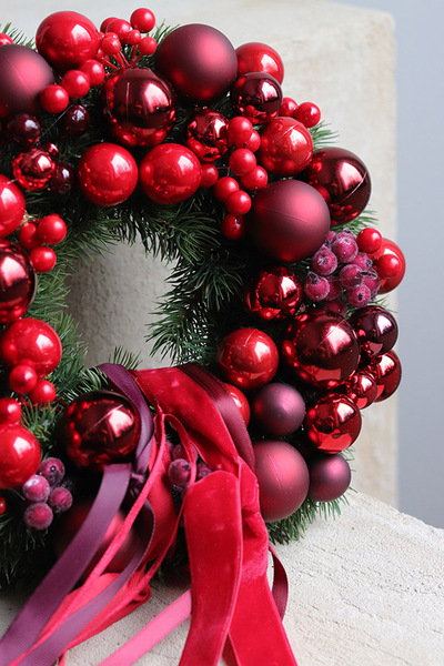 Królewska Gwiazdka, świąteczny wianek dekoracyjny